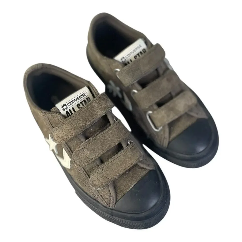 Converse Star Player 76 Suede Brown Easy On Sneakers Youth Size -11